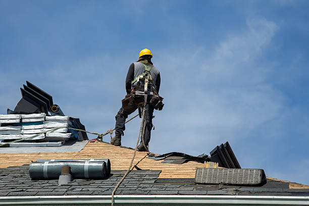 Professional Roof Replacement technician working in McCordsville, IN